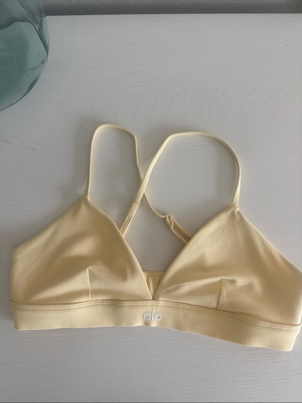 ALO Yoga Women's Candlelight Yellow Splendor Bra M New